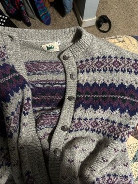 Vintage 90s REI Wool Cardigan